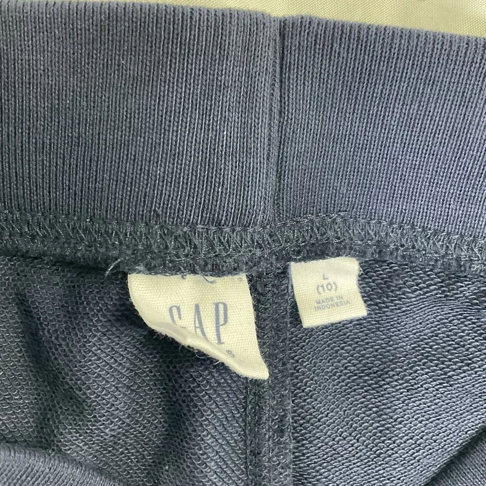 Vintage Soft Gap Navy Blue Kids L Fleece Sweat Shorts Casual Sports NWT 301